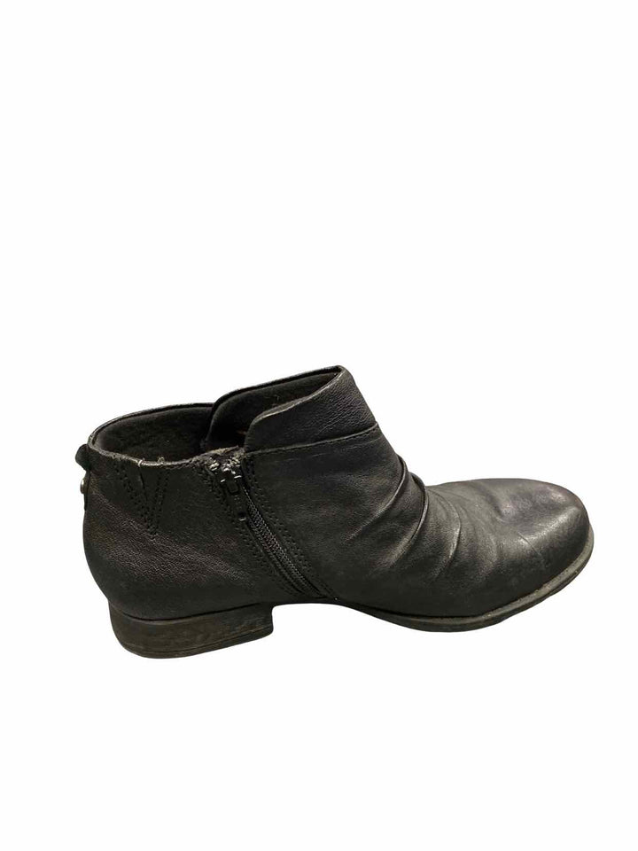 Earth Shoe Size 9 Black Leather Ronan Boots(Ankle)