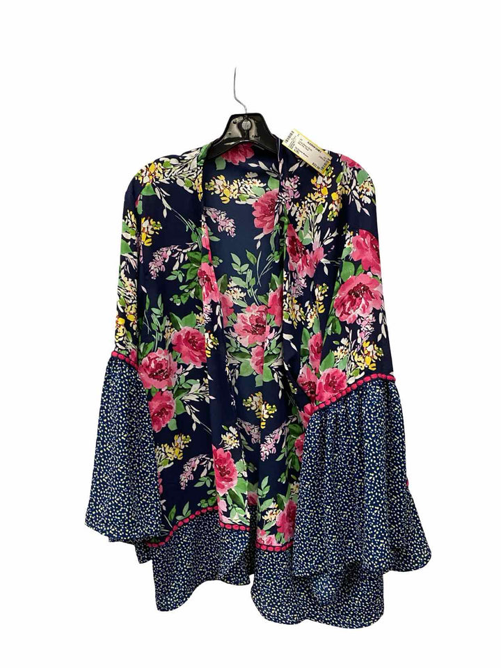 The Pioneer Woman Size L/XL Blue Pink Floral Long Sleeve Shirts