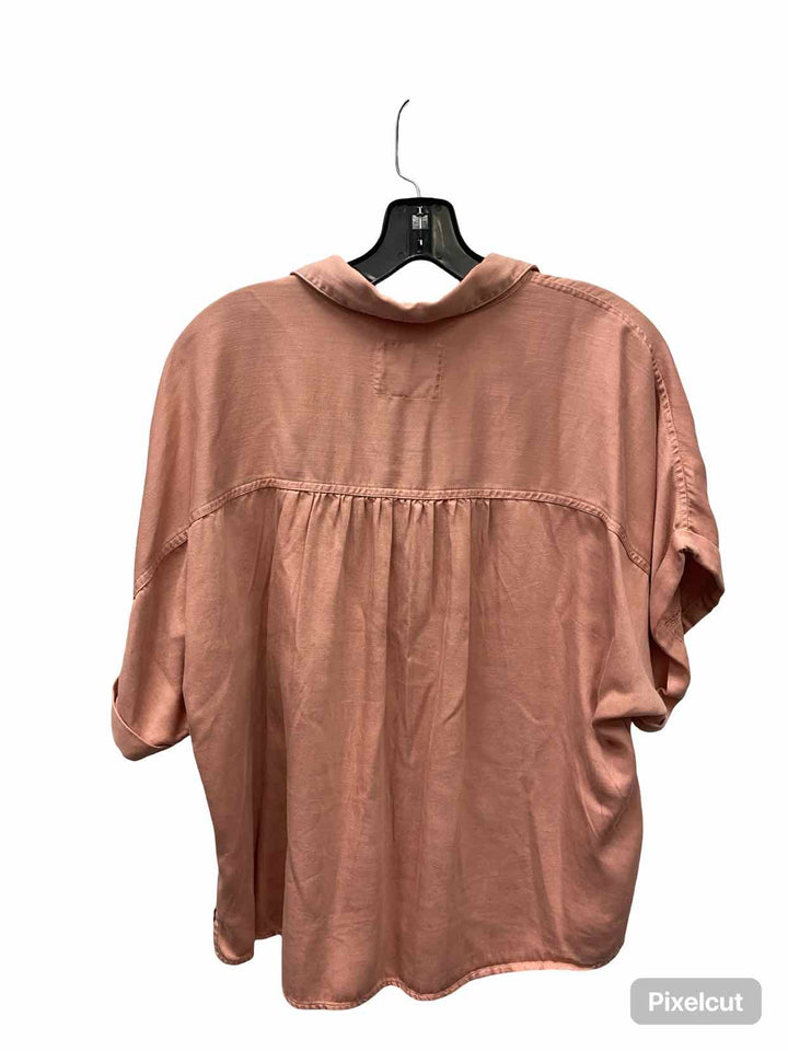 Lucky Brand Size M Pink Short Sleeve Shirts