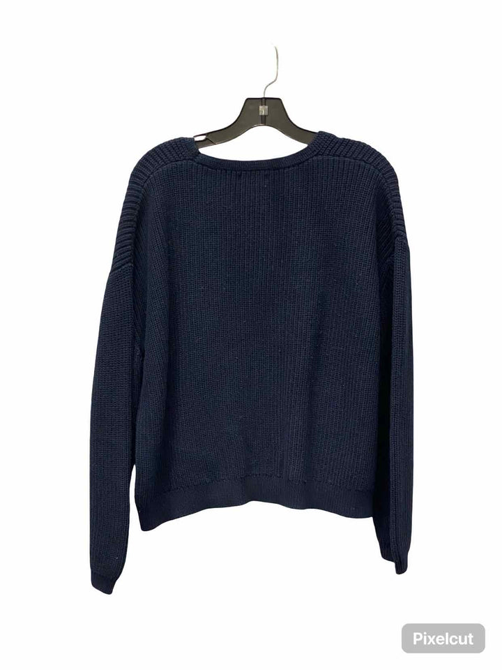 Quince Size L Navy 100% Organic Cotton Sweater