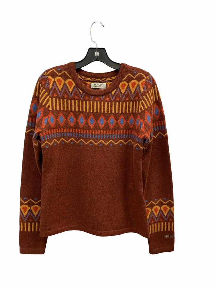 SKHOOP Size S Dark Red 80% Lambswool Sweater