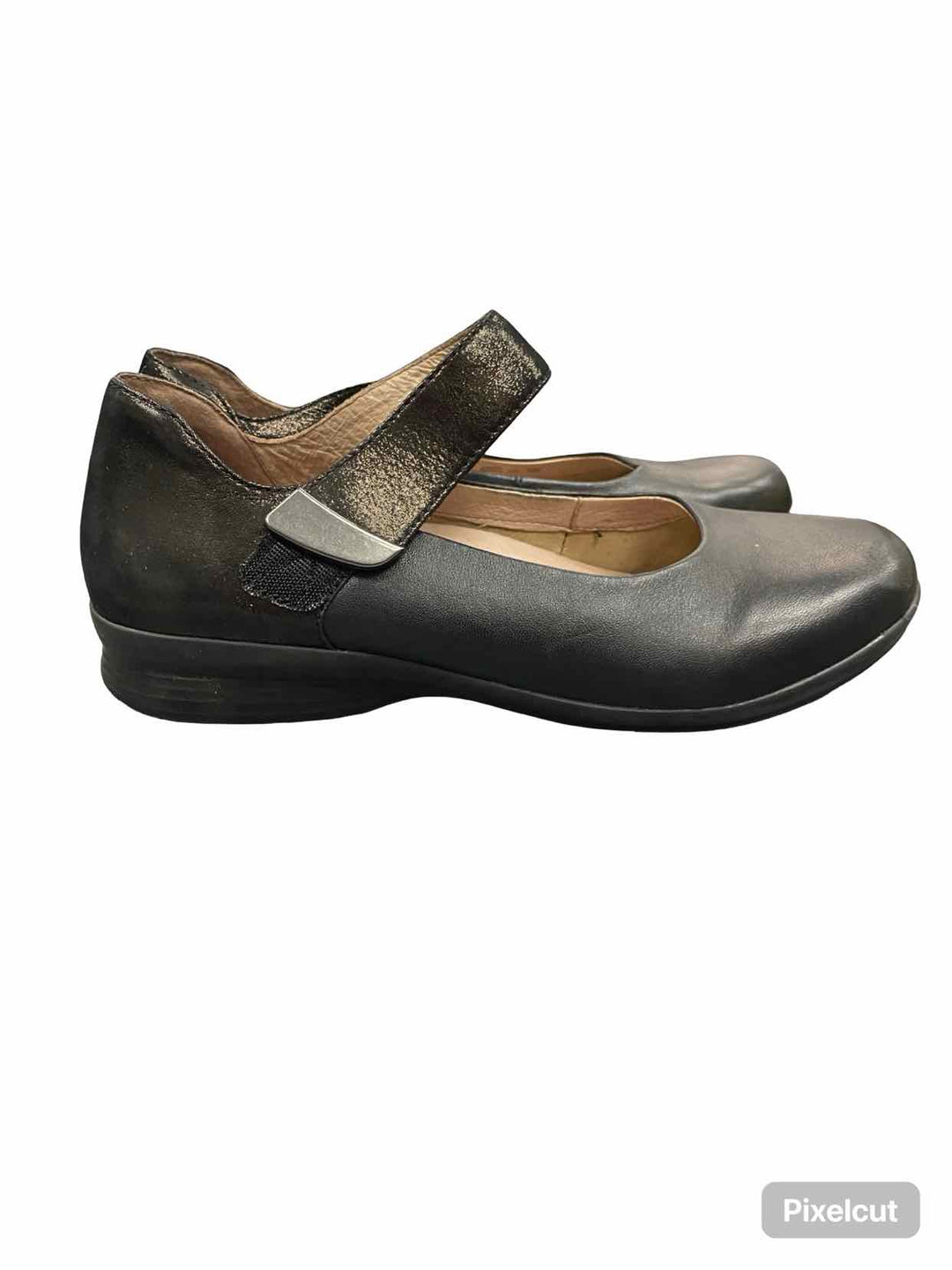Dansko Shoe Size 38 Black Leather Audrey Mary Jane Flats
