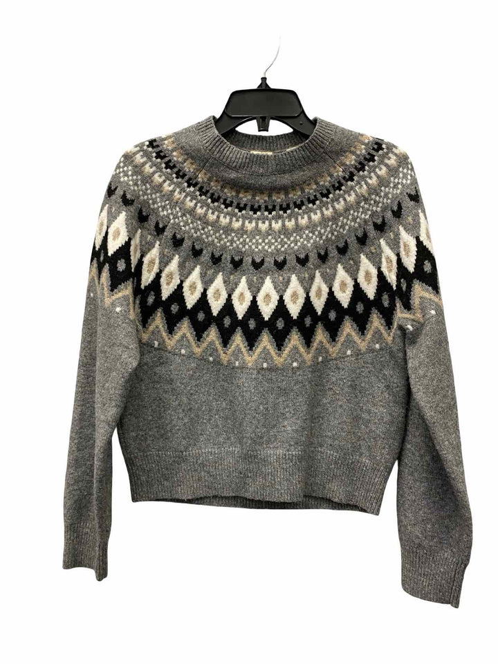 Levi's Size S Gray White & Black Sweater