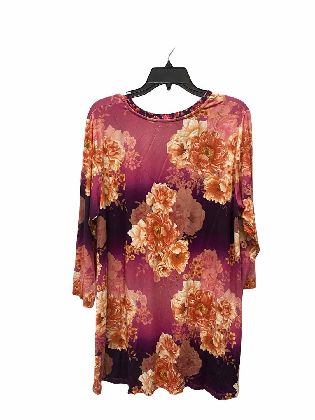 Johnny Was Size XL Pink Purple Floral Long Sleeve Shirts