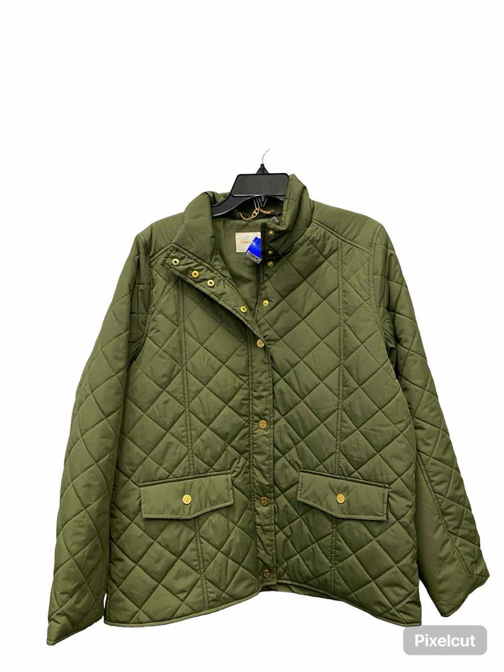 Tory Burch Size XL Green Jacket (Outdoor)