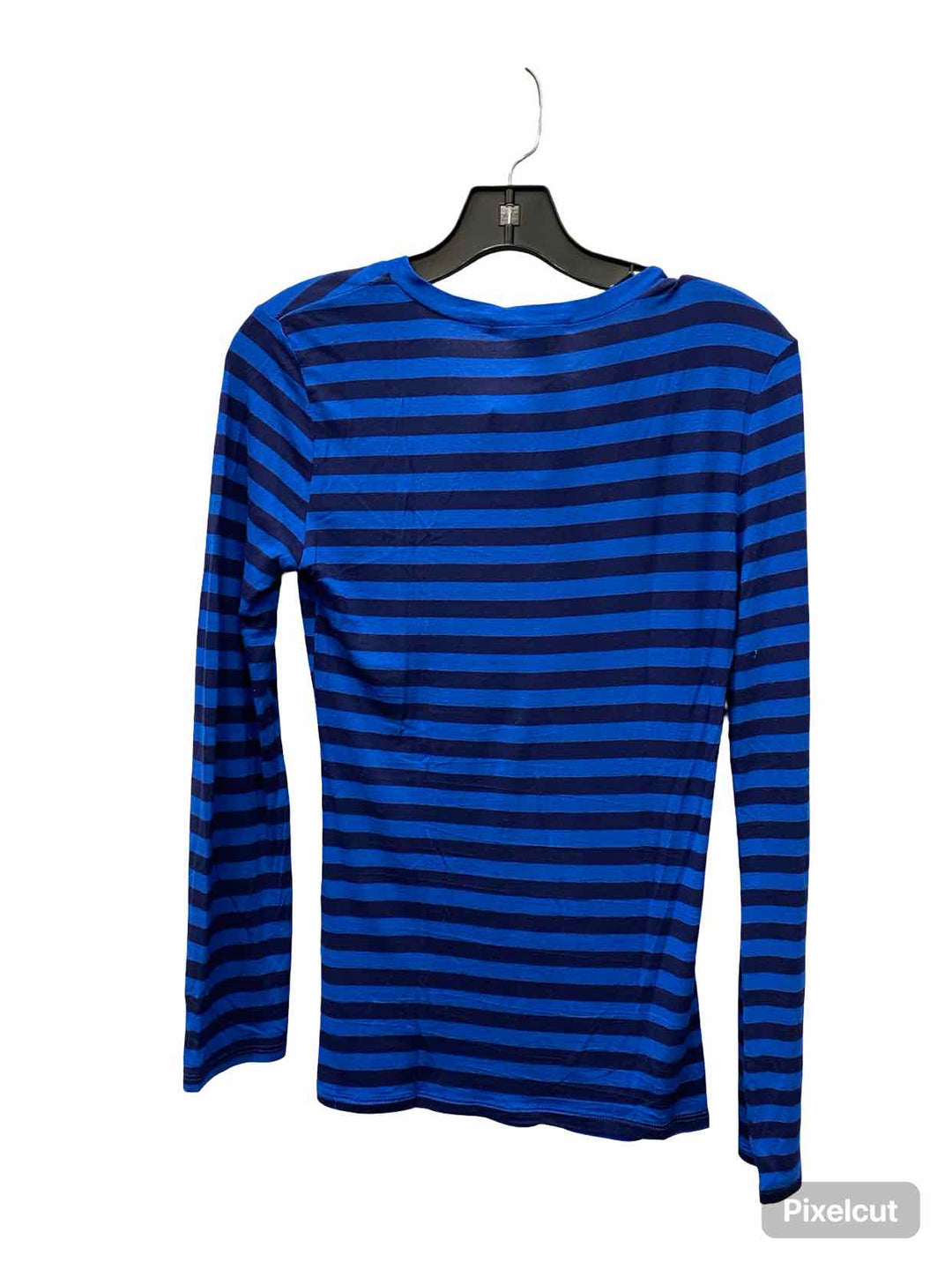 American Dream Size M Blue Striped Long Sleeve Shirts