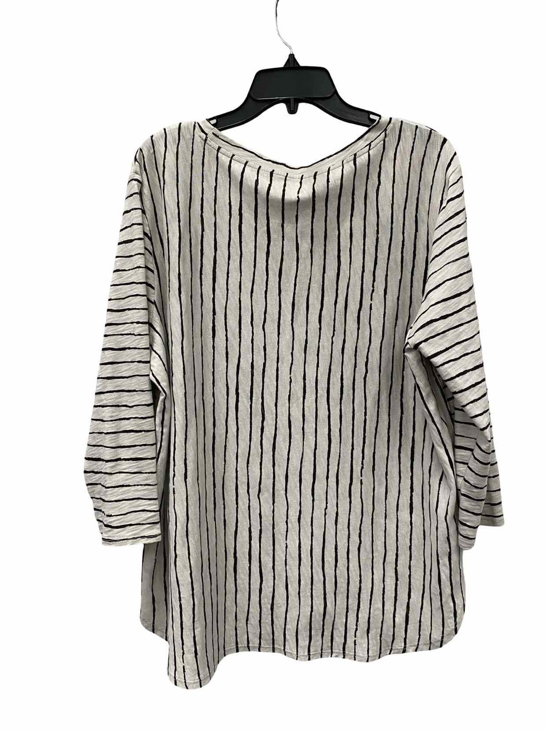 Habitat Size L Gray Stripe Long Sleeve Shirts