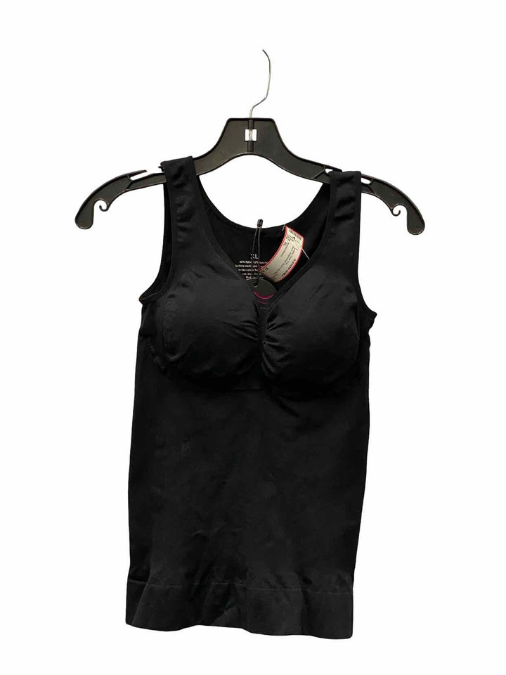 Women Ocean Size XL Black Built in Bra Pads Athletic Tank Top