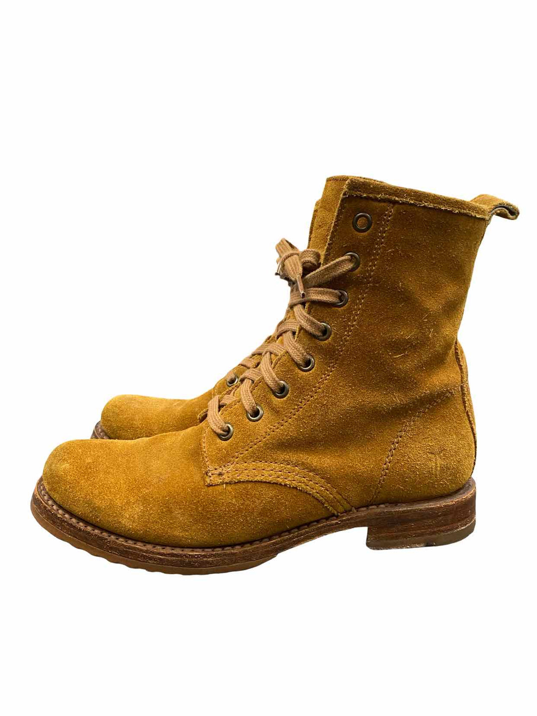 Frye Shoe Size 9 Brown Suede Combat Boots(Ankle)