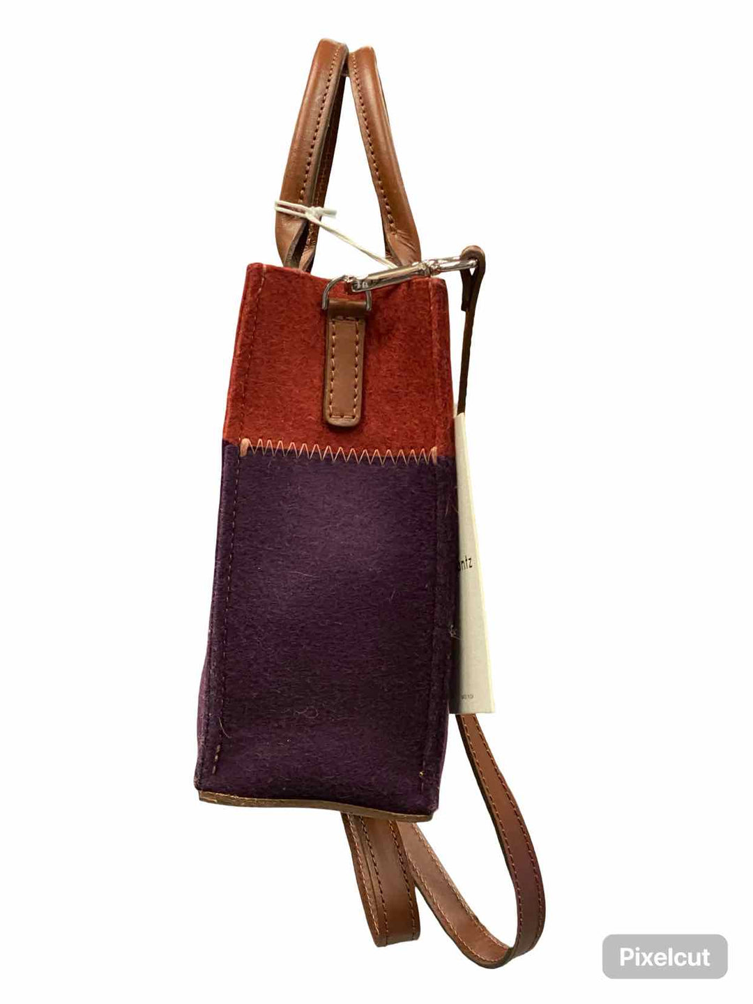 Graf Lantz Plum W/Crossbody Strap Purse