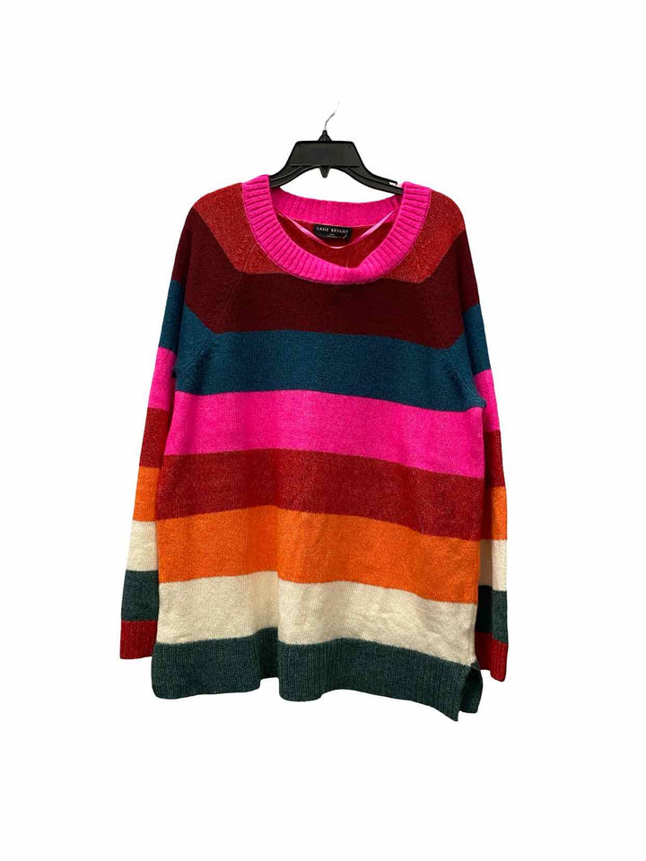 Lane Bryant Size 14/16 Multi-Color Stripe Sweater