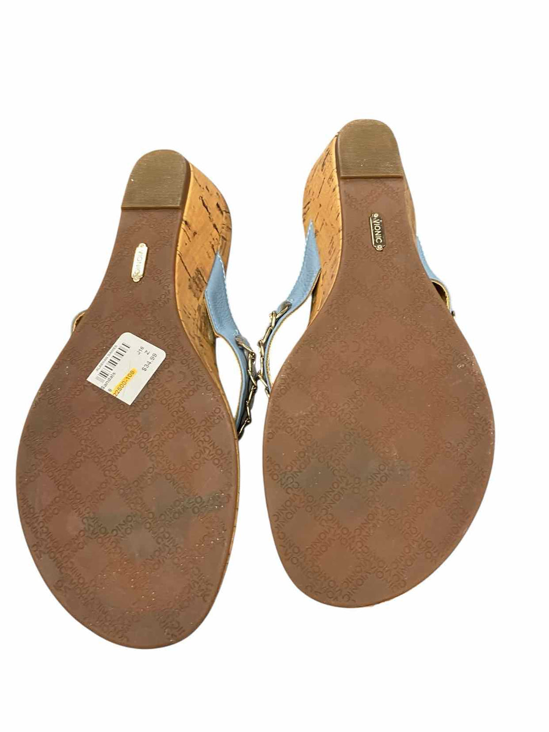 Vionic Shoe Size 9 Blue Brown Sandals