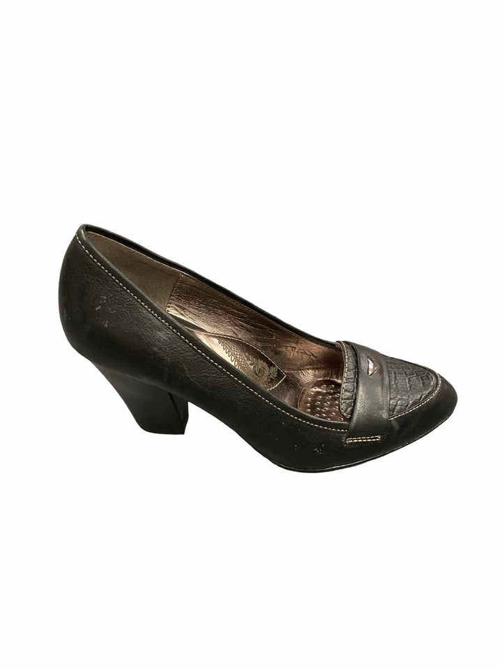 Sofft Shoe Size 8 Black Leather Heels
