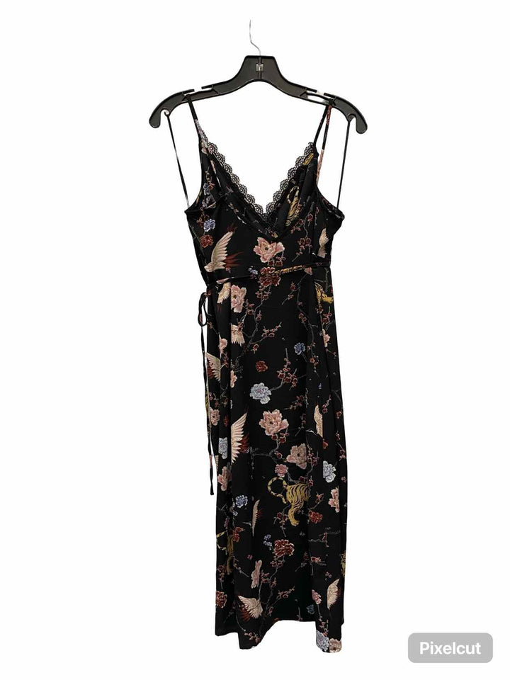 press Size S Black Multi Floral Dress