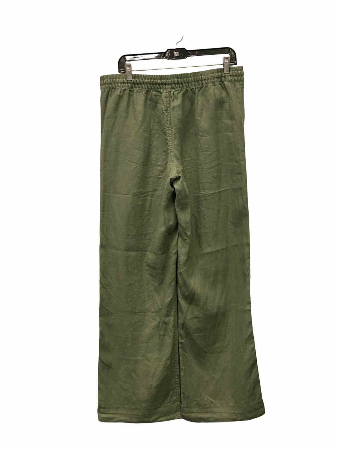 LL Bean Size 12 Green 100% Linen Pants