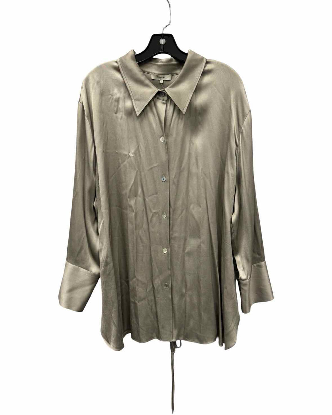 Vince Size 2X Silver Long Sleeve Shirts
