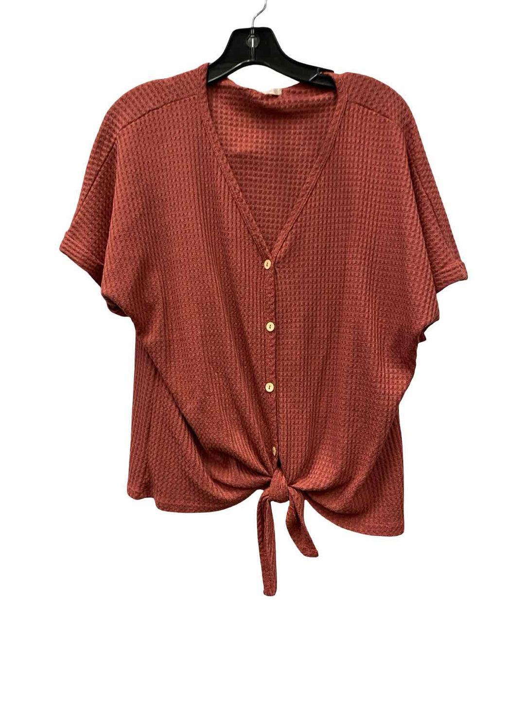 Altar'd State Size L Red Short Sleeve Shirts