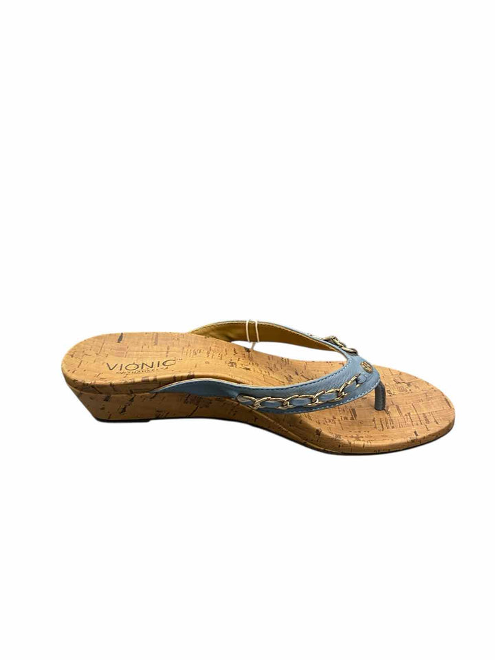 Vionic Shoe Size 9 Blue Brown Sandals