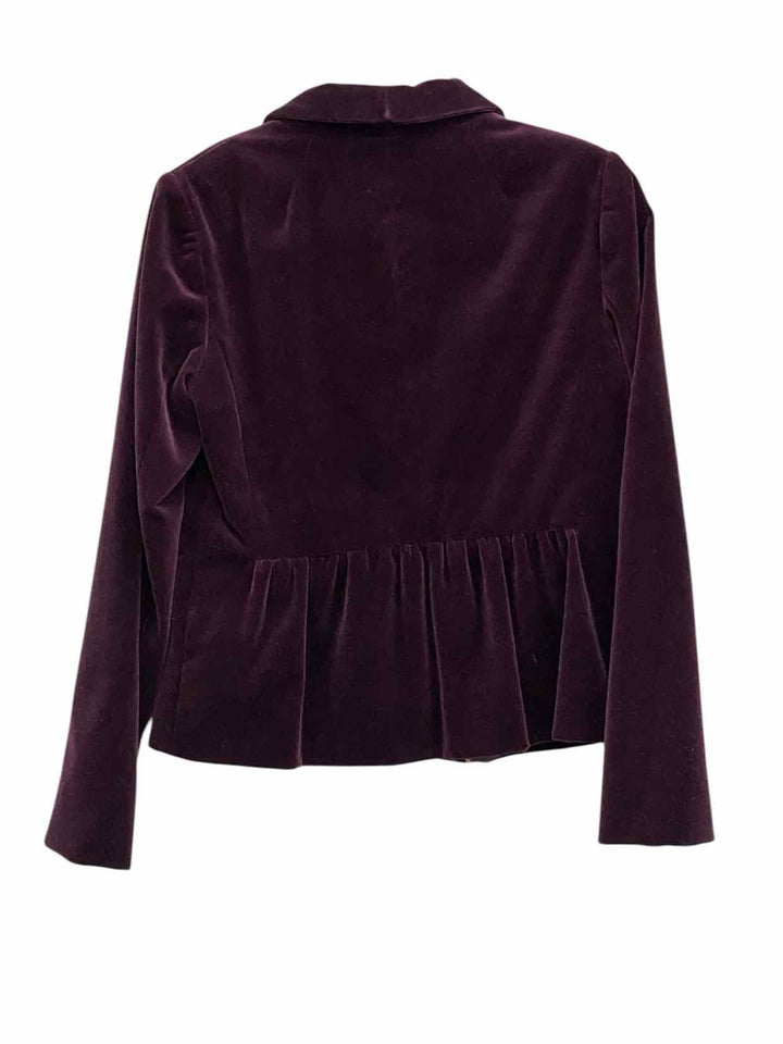 J. Crew Size 8 Purple Velvet Jacket