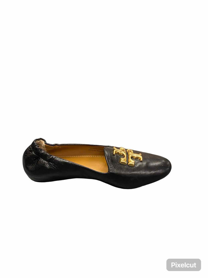 Tory Burch Shoe Size 5.5 Black Leather Flats