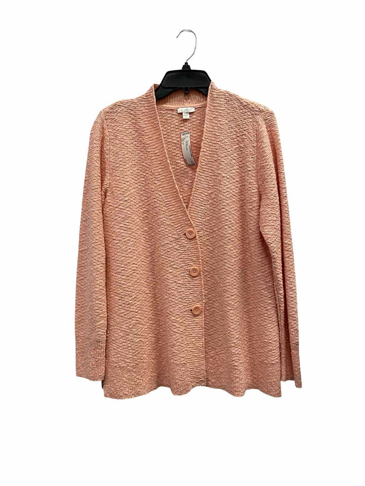J Jill Size L Pink 62% Cotton Sweater