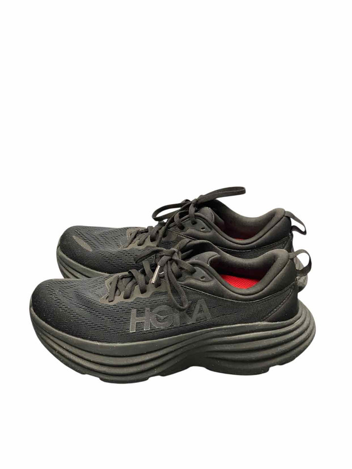 Hoka Shoe Size 8.5 Black Mesh Sneakers