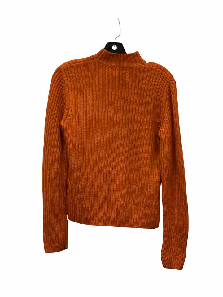 Willi Smith Size M Orange 100% Merino Wool Sweater