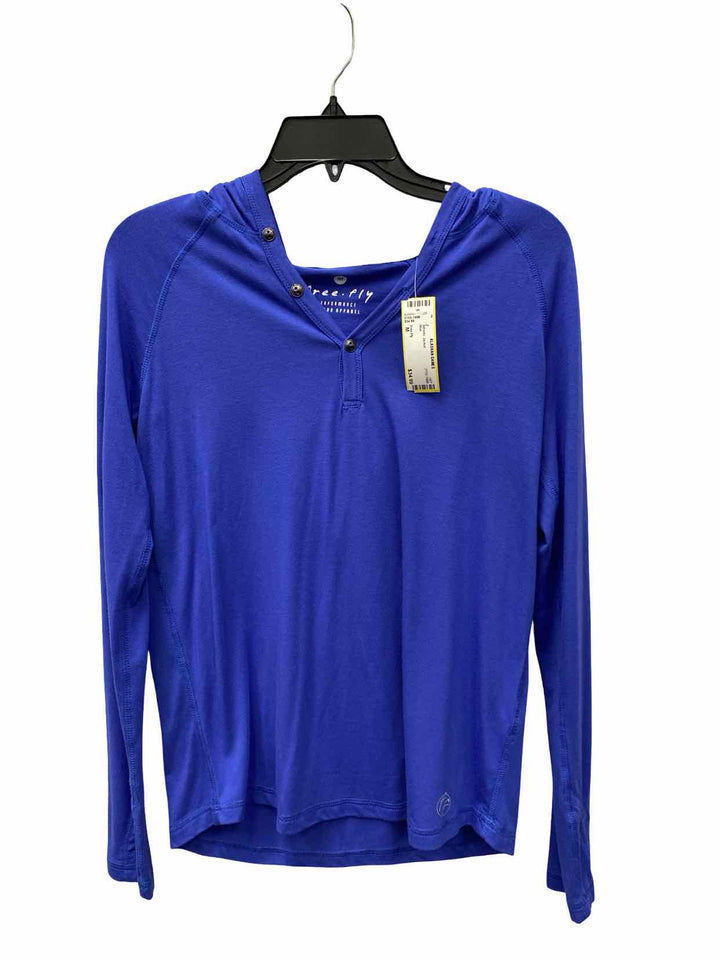 Free Fly Size M Blue Athletic Jacket