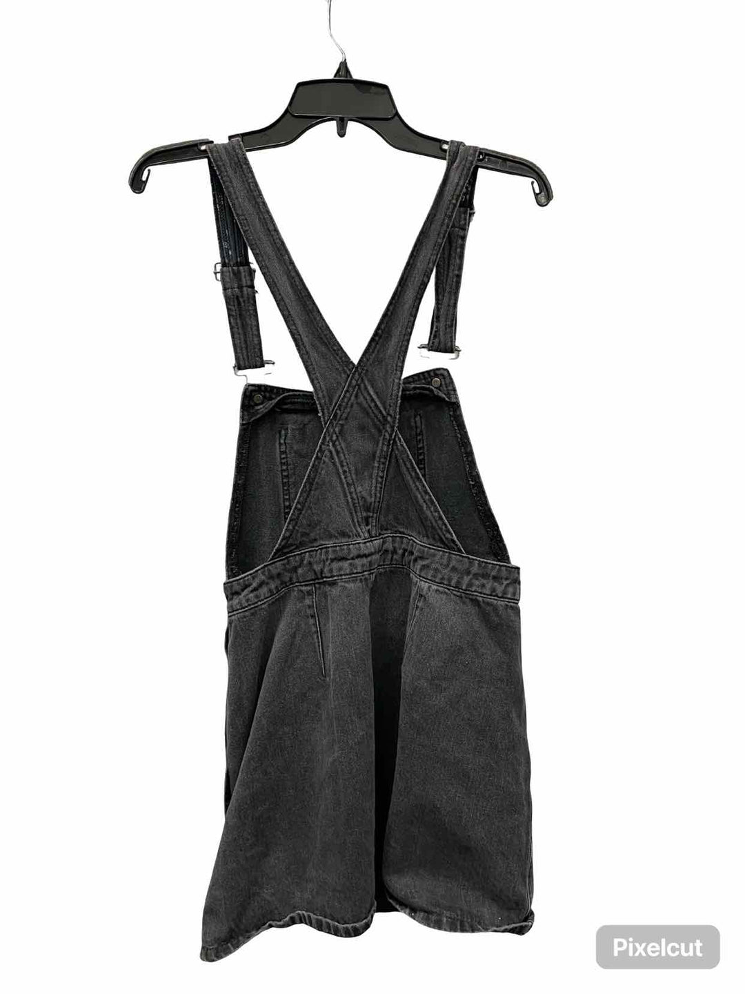 Free People Size 6 Black Denim Dress