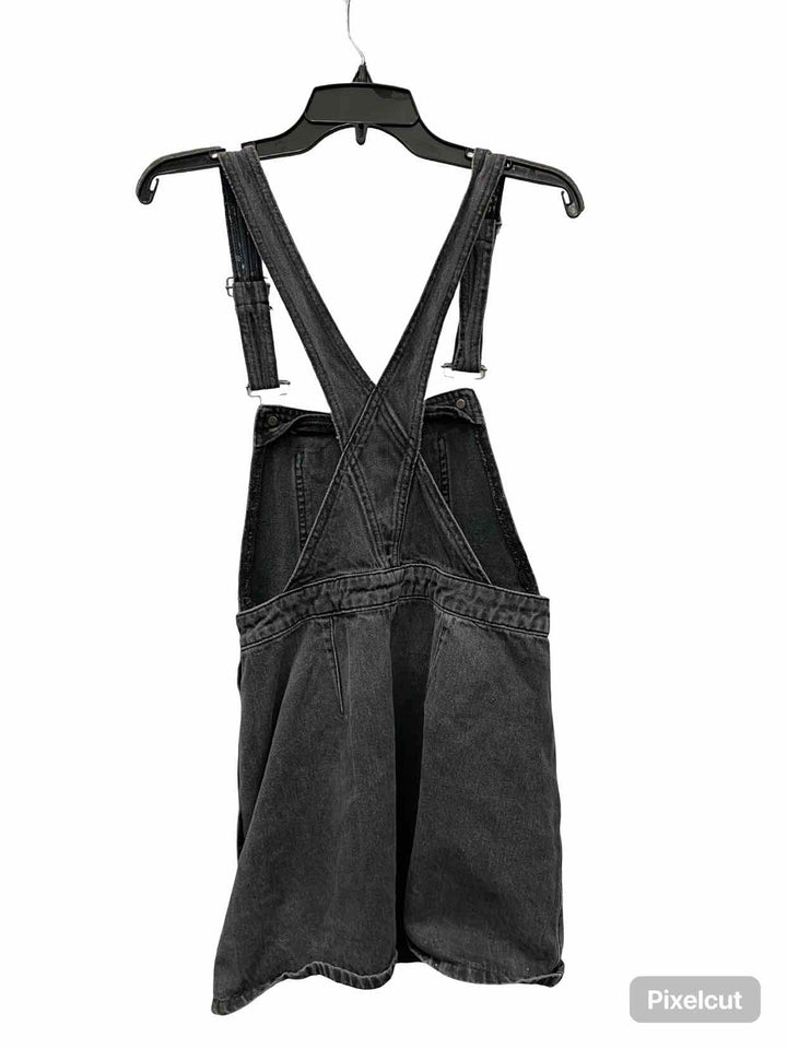 Free People Size 6 Black Denim Dress