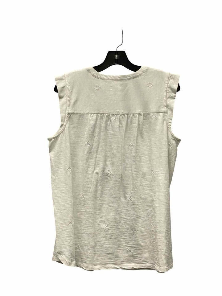 J Jill Size L White Tank Top