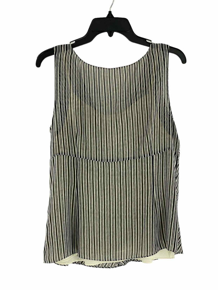 Loft Size 14 Cream Black/White Stripes Tank Top