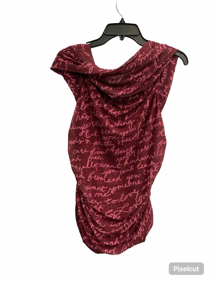 Maeve Size XL Pink Print Tank Top