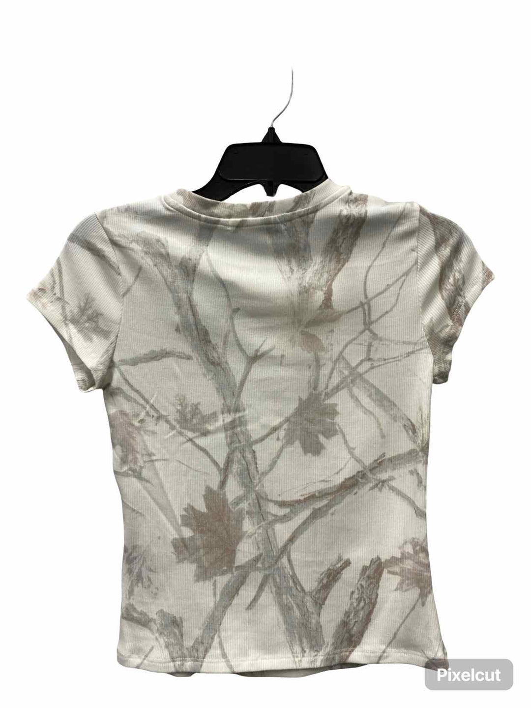 Madden Girl Size M White Tree Short Sleeve Shirts