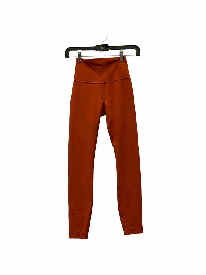 Lululemon Size 2 Orange Athletic Pants