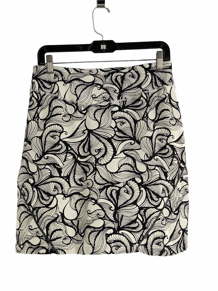 PrAna Size S Gray Black Print Skirt