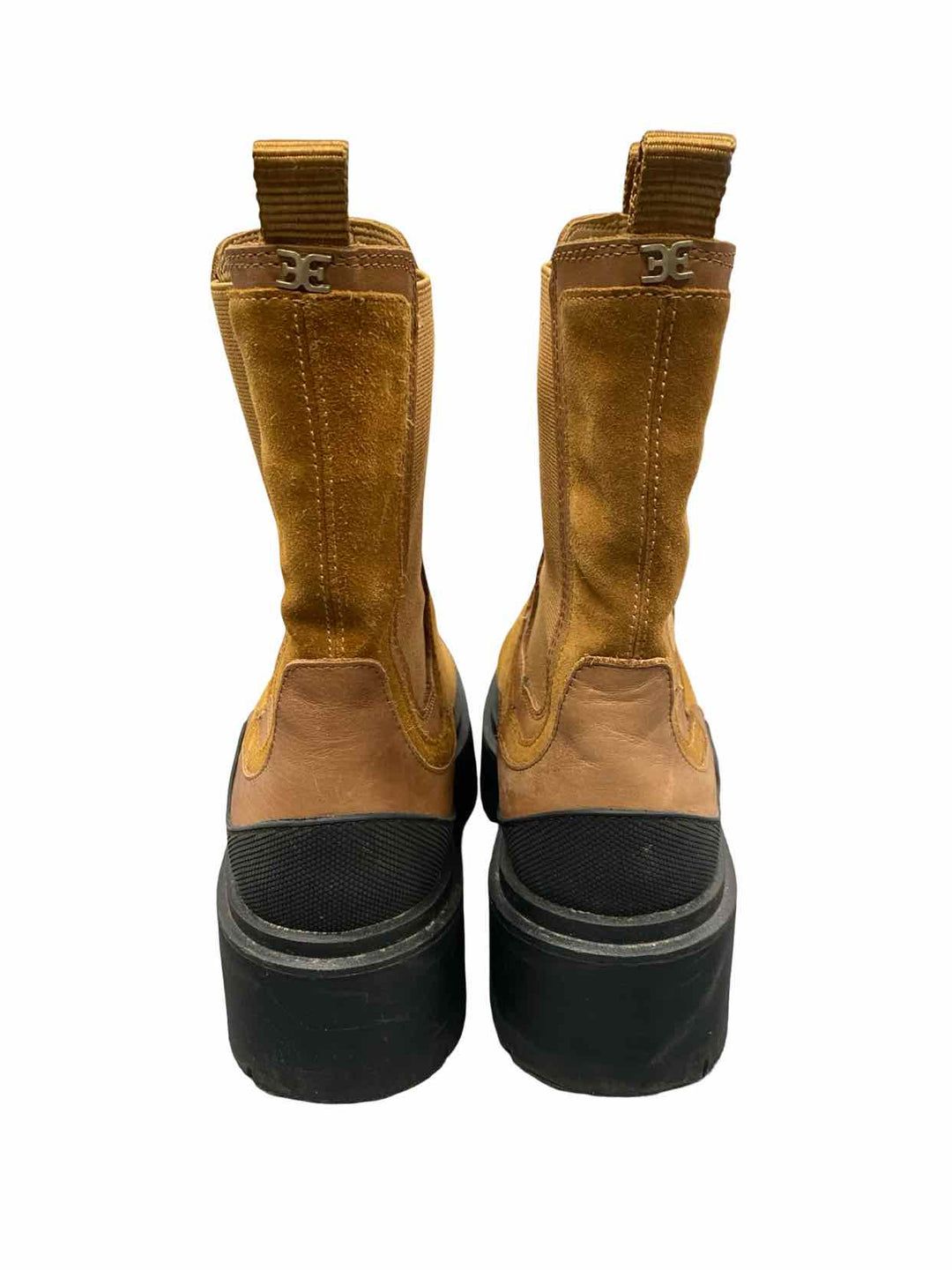 Sam Edelman Shoe Size 8 Camel Leather Lulia Chelsea Boots(Ankle)