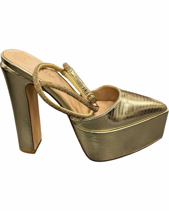 Venus Shoe Size 6.5 Gold Platform Heels