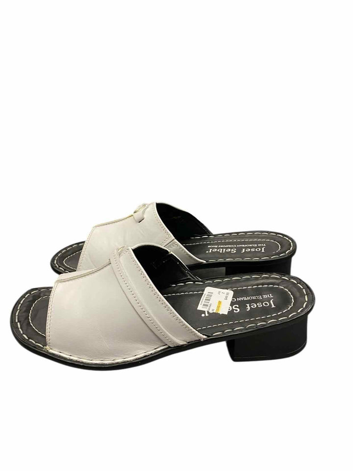 Josef Seibel Shoe Size 40 Black White Sandals