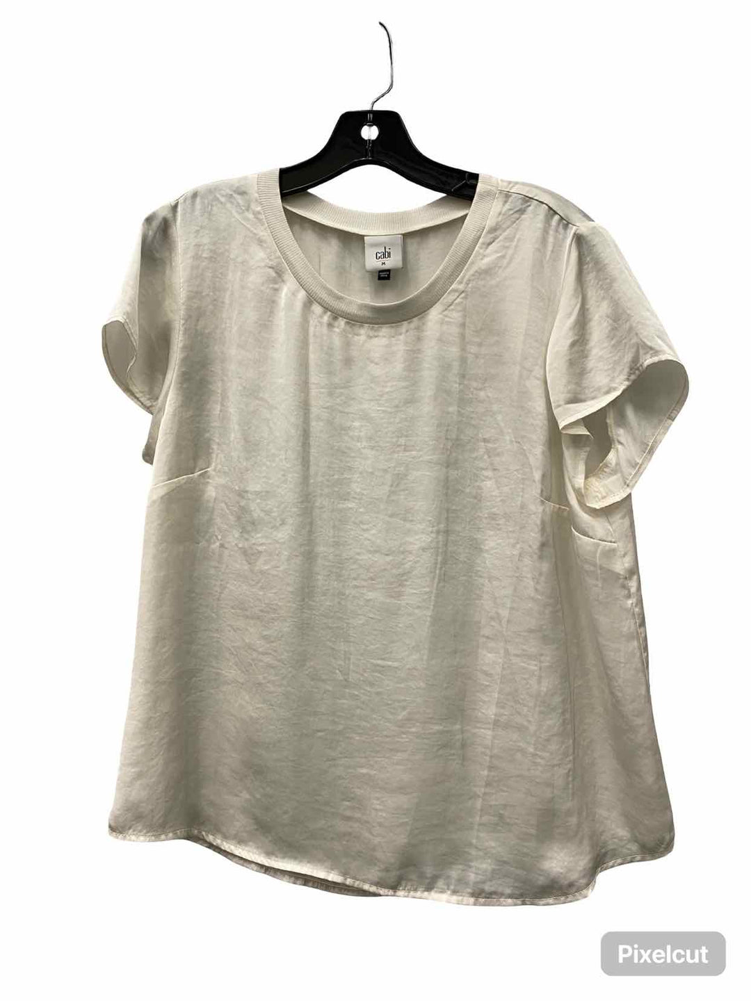 Cabi Size M White Short Sleeve Shirts