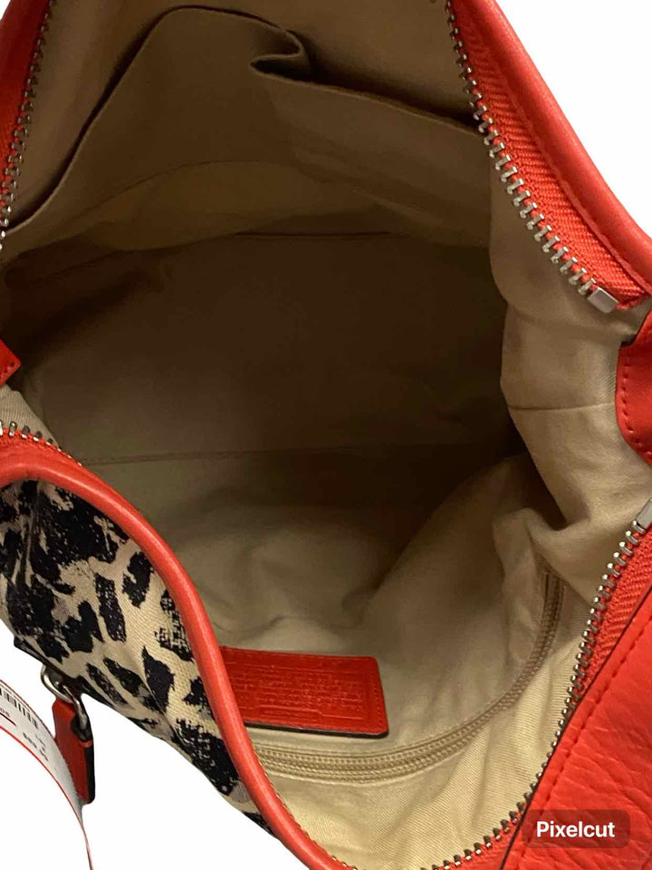 COACH Red Legacy Duffle Purse