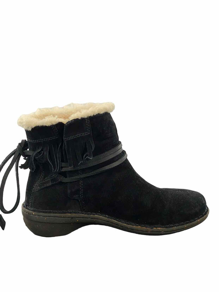 UGG Size 7 Black Suede Boots(Ankle)