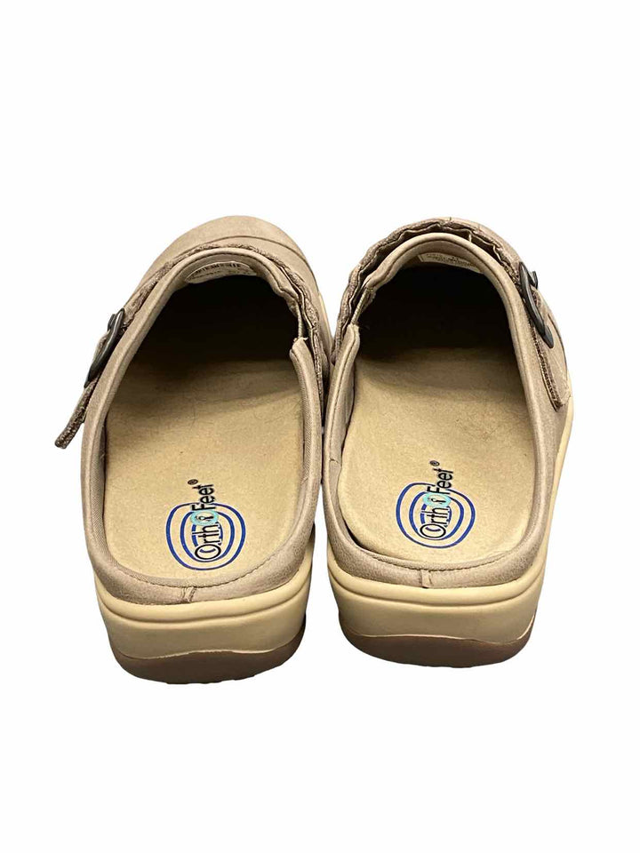 Orthofeet Shoe Size 11 Taupe Clogs