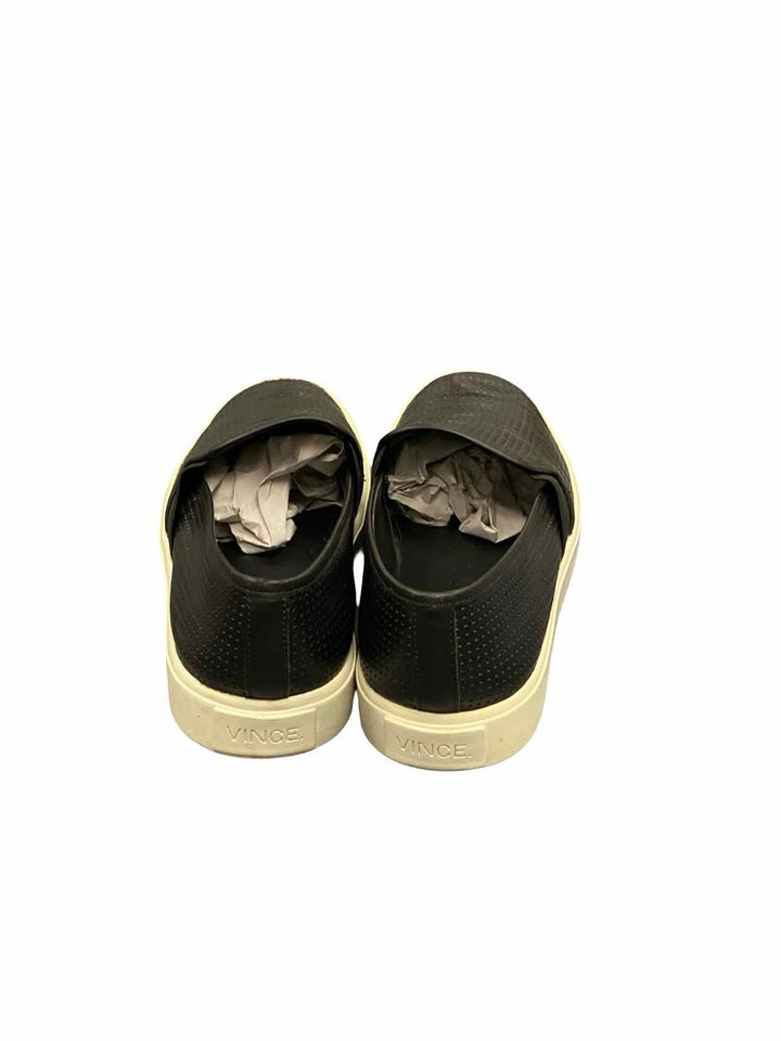 Vince Shoe Size 6 Black Perforated Leather Blair Sneakers