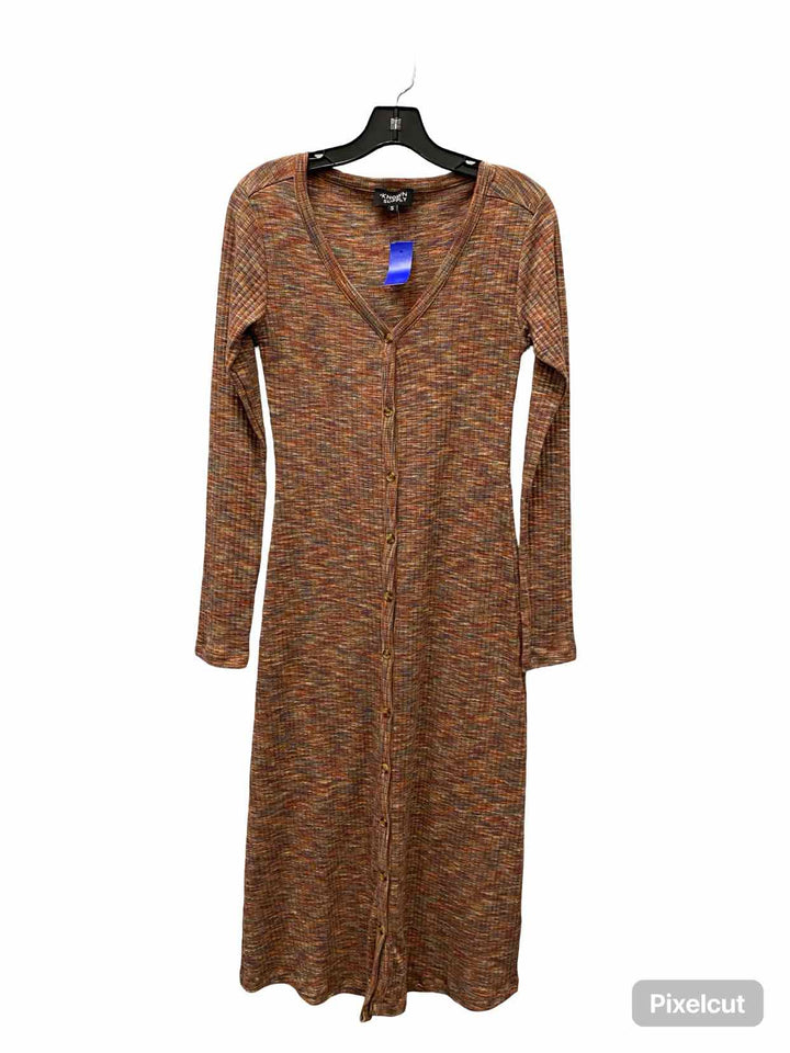 Known Supply Size S Orange Multi Dress