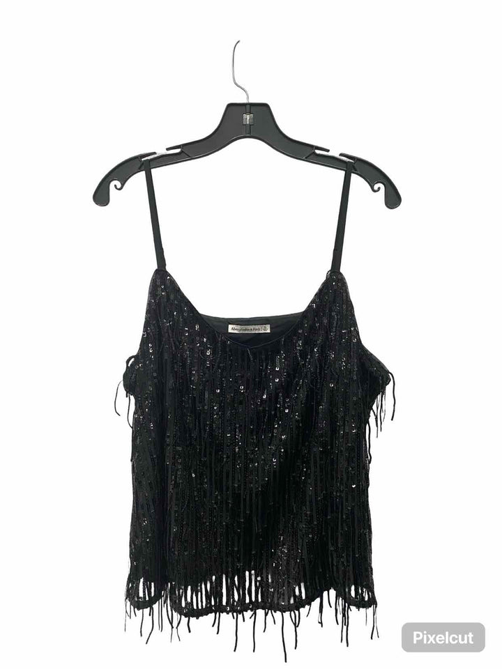 Abercrombie & Fitch Size XL Black sequined Tank Top