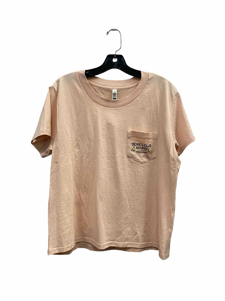 Devil's Club Brewery Size L Pink T-shirt