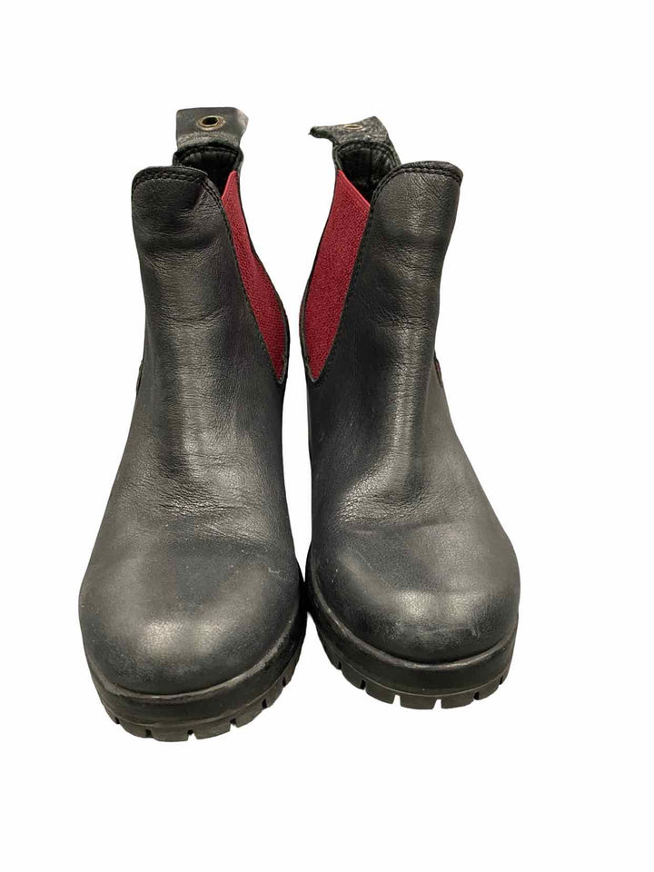 Bueno Shoe Size 37 Black Leather Chelsea Boots(Ankle)
