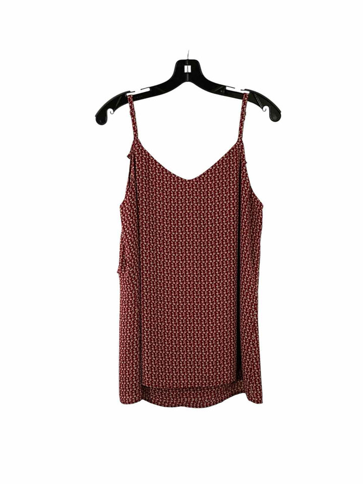 Cabi Size M Purple Brown Print Tank Top