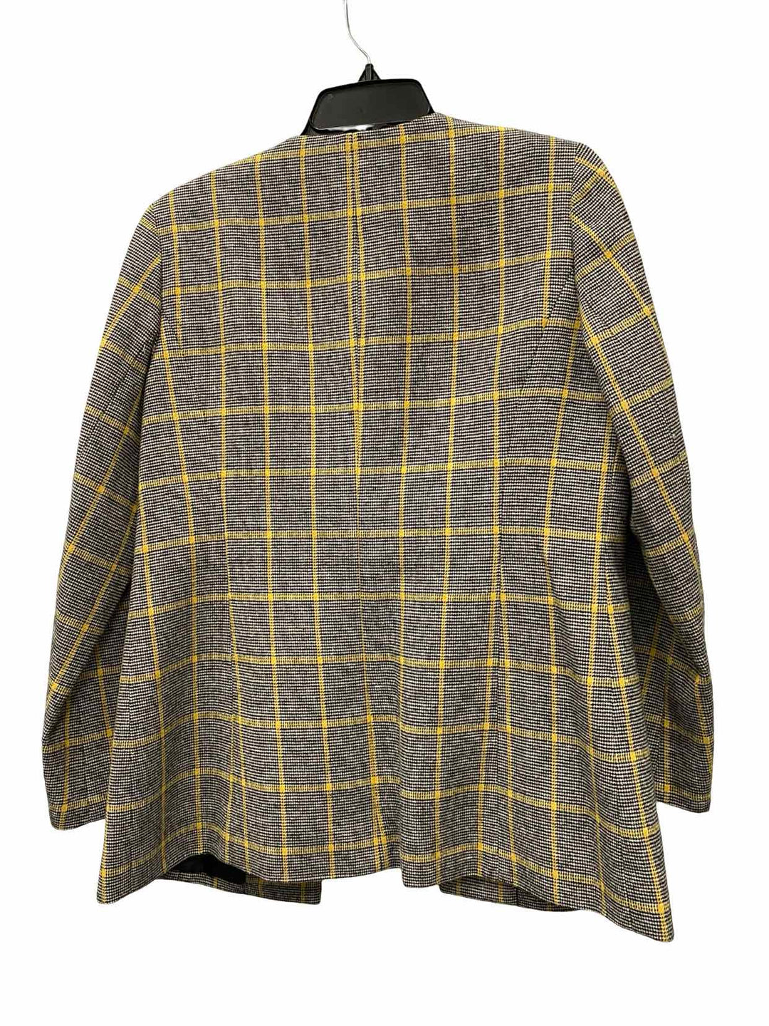 Kasper Size 8P Yellow Grey Blazer